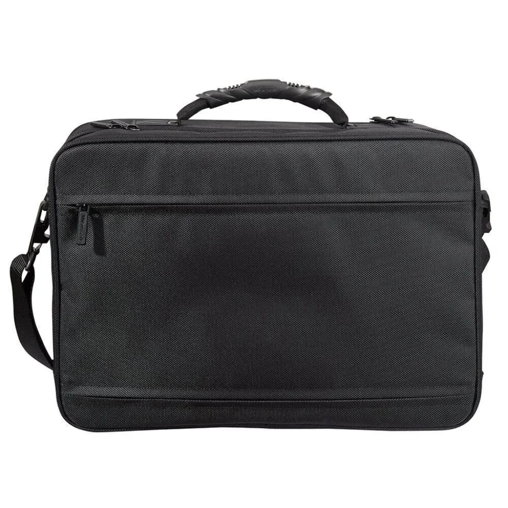 💜Microsoft Black & Gray Laptop Portfolio w/Zipper Closure